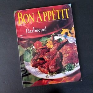 Bon Appetit Magazine July 1995‎ Barbecue Issue Vintage Cooking Food Entertaining